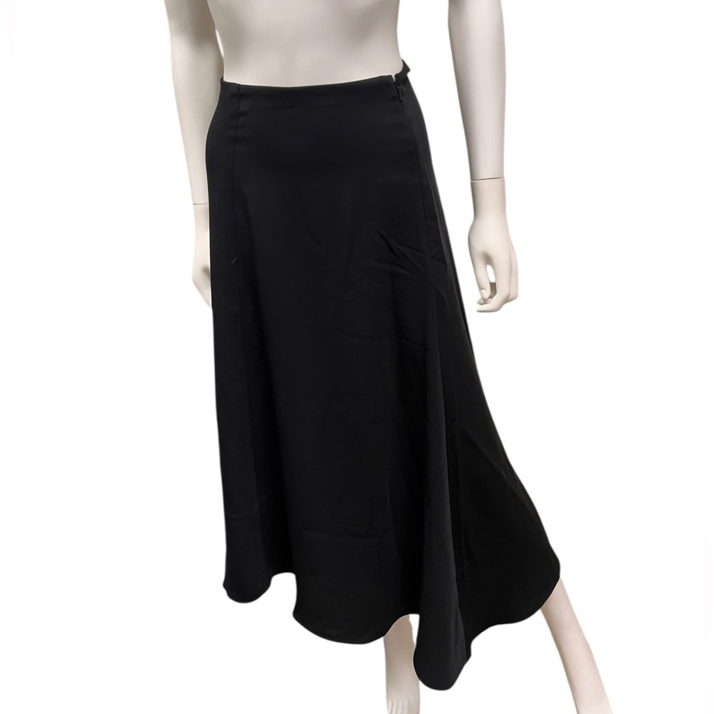 NWT/ Madewell Black Maxi A-Line Skirt/ Size 6/ Midi skirt/ 90s minimalist